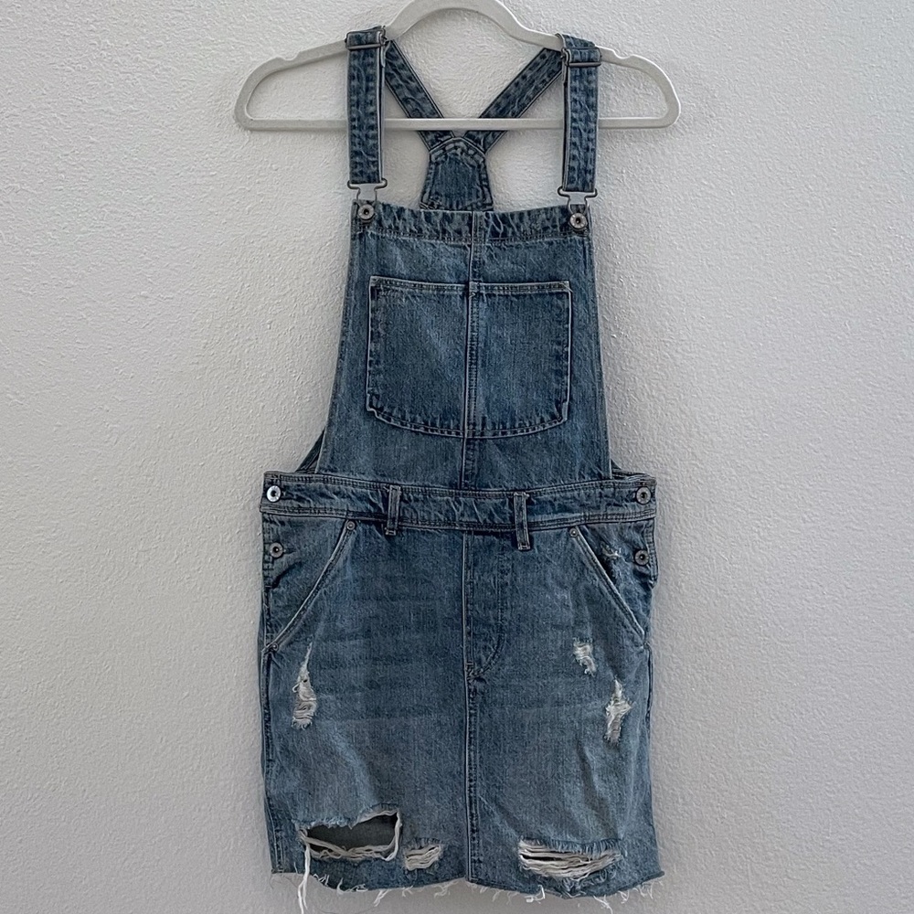 H&M denim overall skirt